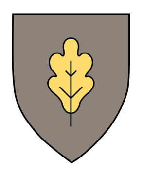 The Oak Yard shield.